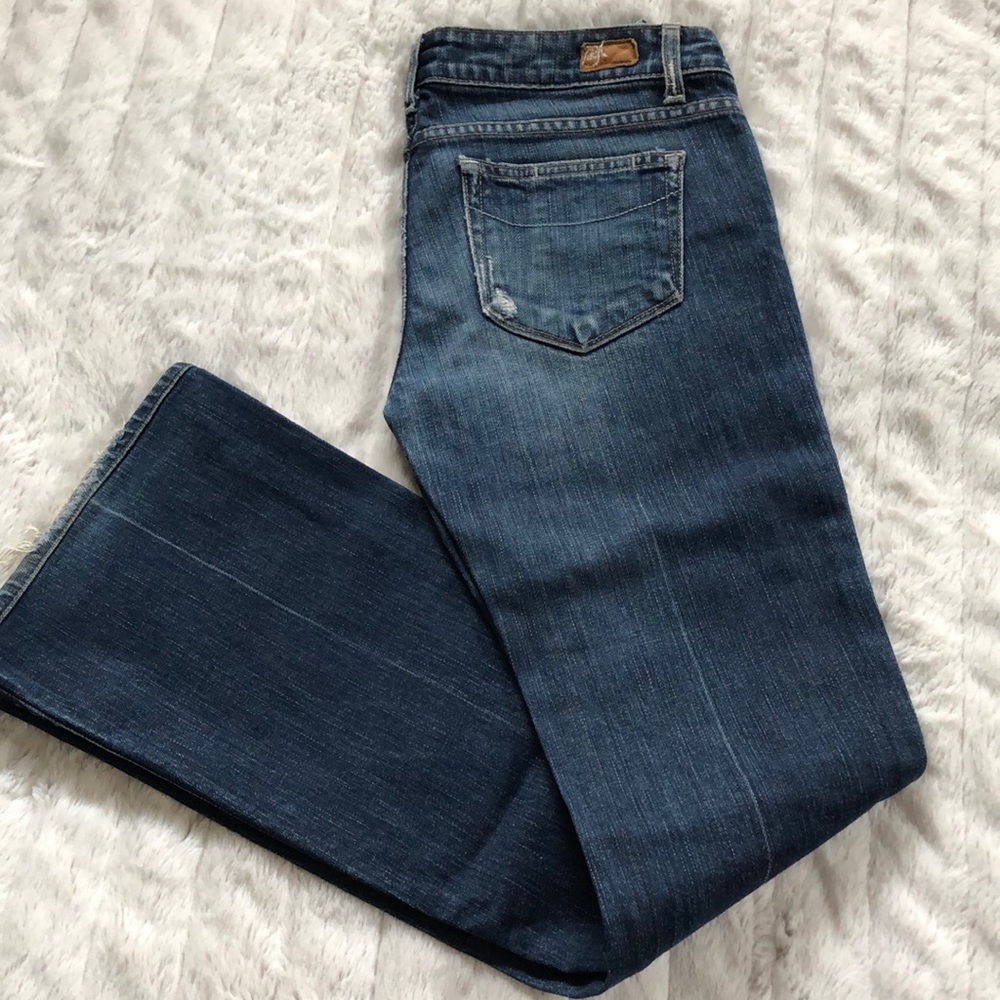 PAIGE vintage‎ distressed bootcut jeans